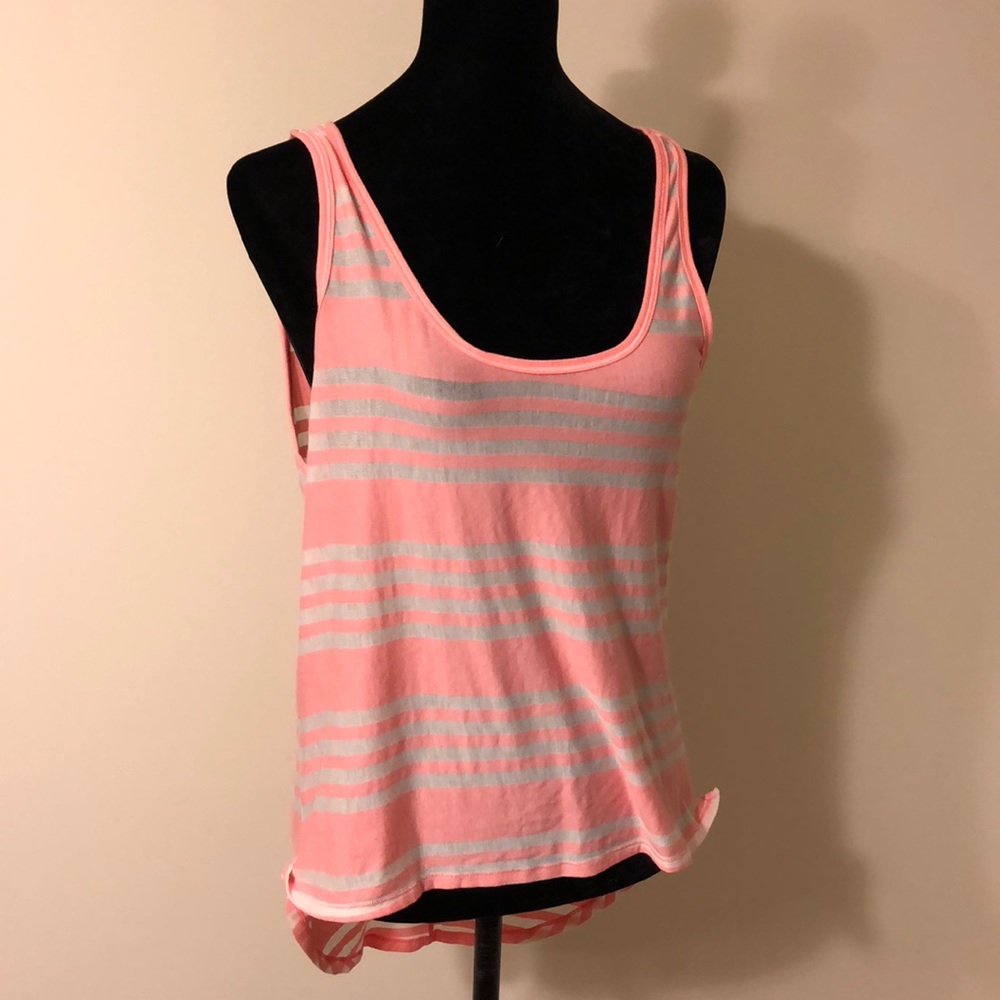 Lululemon Burn It Out High-Lo Striped Tank - Picture 2 of 5